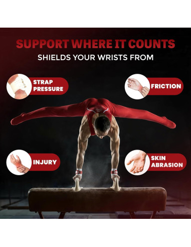 Muñequera de Gimnasia Reisport - Protección Unisex Blanca