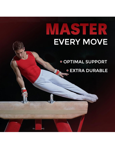 Muñequera de Gimnasia Reisport - Protección Unisex Blanca