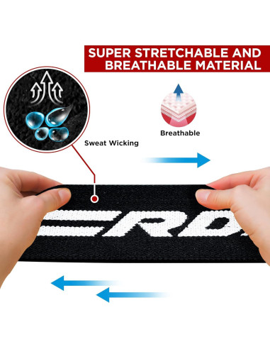 Envolturas de Rodilla RDX 2m Soporte Levantamiento Pesas
