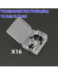 16 Juegos de Clips para Nariz y Tapones para Oídos Rxdcob 2