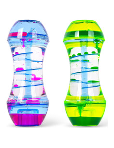 Tubos Antiestrés CAILINK 2 Pack - Juguete Sensorial 15.5 cm