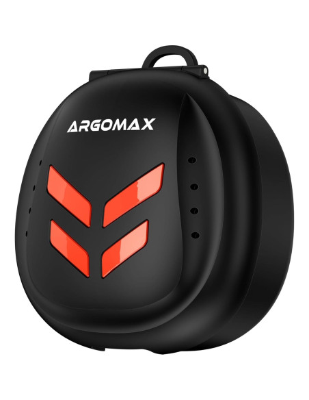 Estuche para Protector Bucal Deportivo ARGOMAX Negro/Naranja