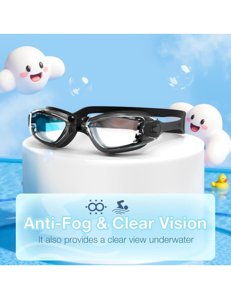 Gafas de Natación EasYoung para Niños - Paquete de 2, Anti-empañantes