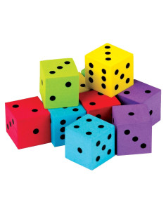 Dados de Espuma Coloridos Recursos Creados por el Maestro - 20 Piezas
