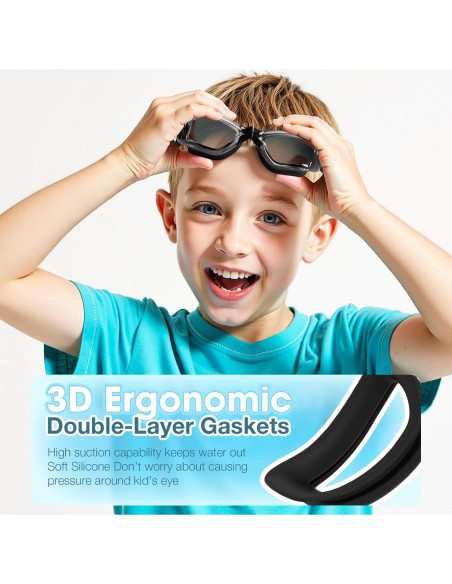 Gafas de Natación EasYoung para Niños - Paquete de 2, Anti-empañantes