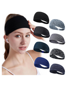 8 Bandas para la Cabeza DASUTA Mujer Elásticas para Deporte
