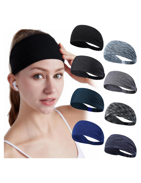 8 Bandas para la Cabeza DASUTA Mujer Elásticas para Deporte