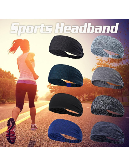 8 Bandas para la Cabeza DASUTA Mujer Elásticas para Deporte
