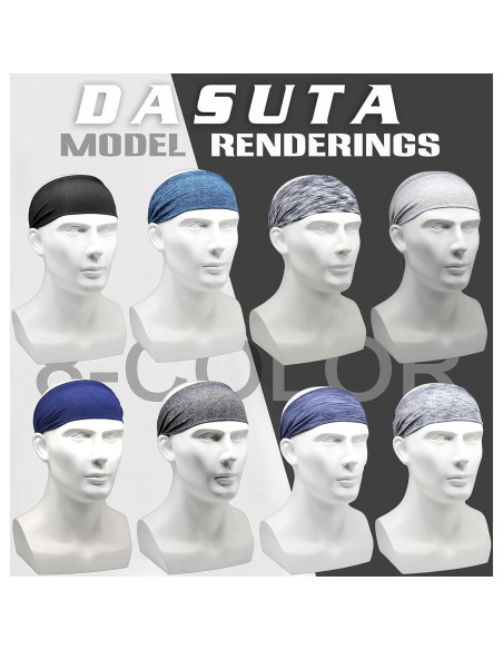 8 Bandas para la Cabeza DASUTA Mujer Elásticas para Deporte