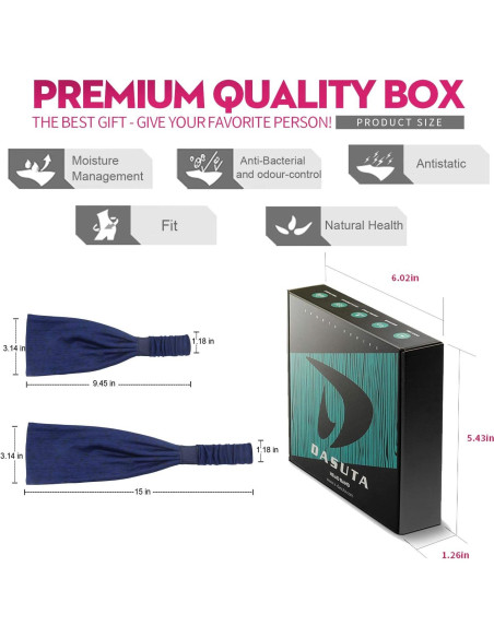 8 Bandas para la Cabeza DASUTA Mujer Elásticas para Deporte