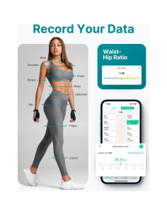 Cinta Métrica Inteligente FITINDEX para Medidas Corporales 150 cm 2