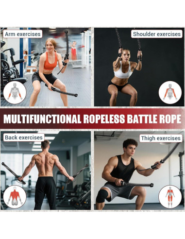 Cuerda de Batalla Sin Cuerda COCTN 0.73 kg para Gimnasio