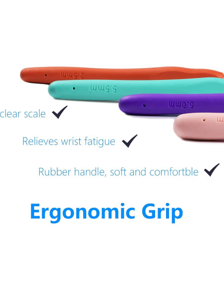 Juego de Ganchillos Ortarco 4 Piezas con Mango Ergonómico 2.5-8mm