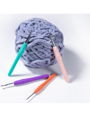 Juego de Ganchillos Ortarco 4 Piezas con Mango Ergonómico 2.5-8mm