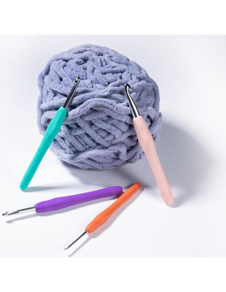 Juego de Ganchillos Ortarco 4 Piezas con Mango Ergonómico 2.5-8mm