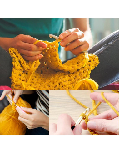 Juego de Ganchillos Ortarco 4 Piezas con Mango Ergonómico 2.5-8mm