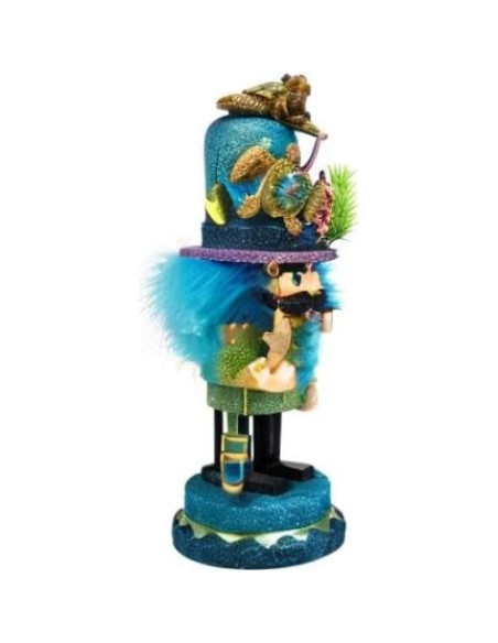 Cascanueces de Hollywood Kurt Adler 28 cm Tortuga Marina Azul