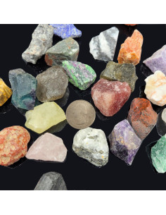 Kit de Rocas y Minerales Naturales SEEUFUN 24 Piezas 2