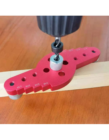 5 Piezas Posicionador de Perforación Eyech de Aluminio 2 en 1