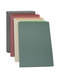 Cuaderno Espiral Yansanido A5 4 Pcs Cubierta Dura 80 Hojas