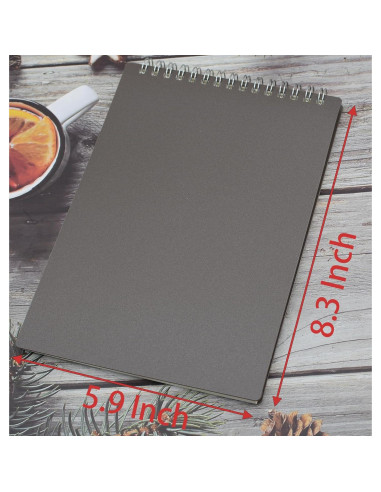 Cuaderno Espiral Yansanido A5 4 Pcs Cubierta Dura 80 Hojas