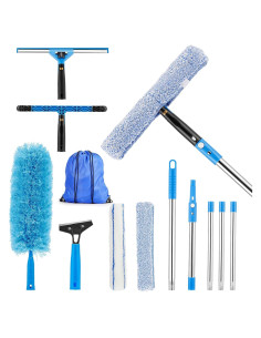 Kit Profesional de Limpieza de Ventanas Feeloco 1.35 kg con Polo Extensible