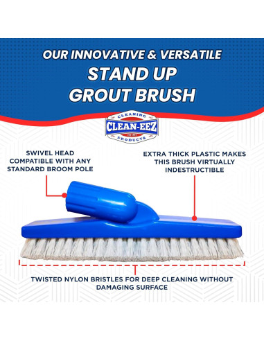 Kit de Cepillos para Lechada Clean-eez - Cerdas Curvadas y V