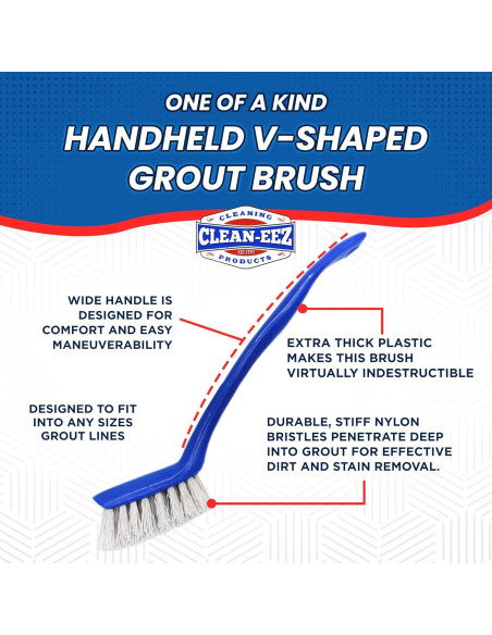 Kit de Cepillos para Lechada Clean-eez - Cerdas Curvadas y V