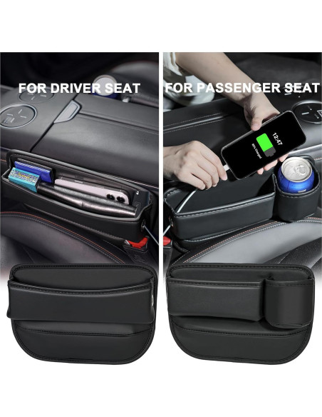 Relleno Espacio entre Asientos de Coche JHLGRE con Portavasos