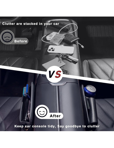 Relleno Espacio entre Asientos de Coche JHLGRE con Portavasos