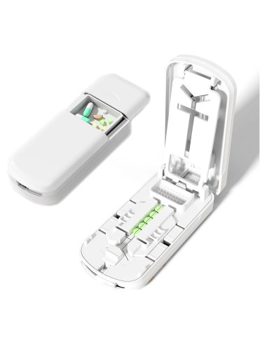 Cortador y Triturador de Pastillas Yulikiker Doble Hoja 8.9cm