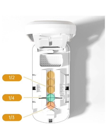 Cortador y Triturador de Pastillas Yulikiker Doble Hoja 8.9cm