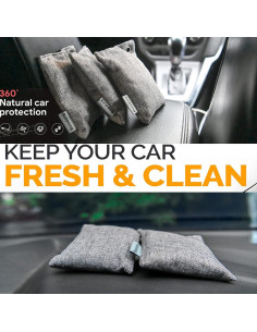 Paquete de 15 Bolsas de Carbón de Bambú Purificadoras 12.7x10.2cm 2