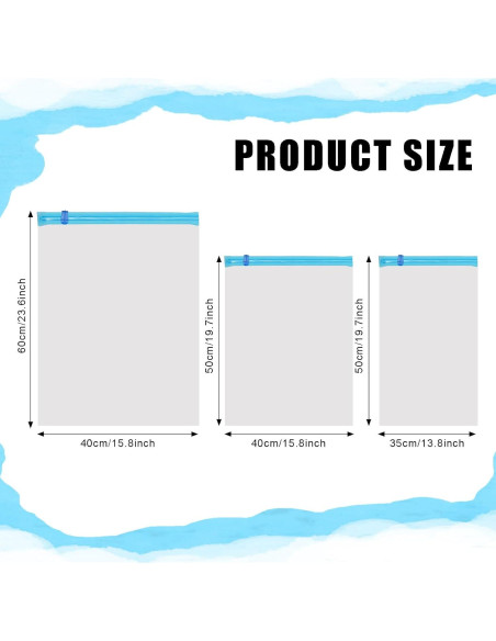 10 Bolsas de Compresión Avxdbr para Viaje - 3 Tamaños