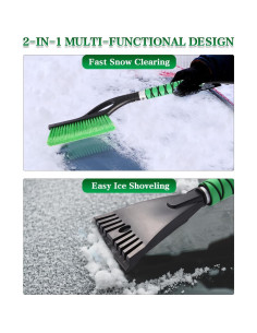 Paquete 2 Cepillos de Nieve y Raspador de Hielo ZERIXA 2