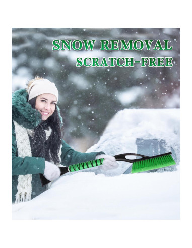 Paquete 2 Cepillos de Nieve y Raspador de Hielo ZERIXA