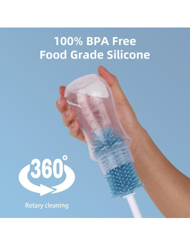 Kit de Cepillos de Limpieza GUARDIX 5 en 1 - Silicona Grado Alimenticio