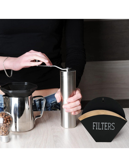 Soporte de Filtro de Café de Cono GIFTAYA Metal Negro 19.5 cm