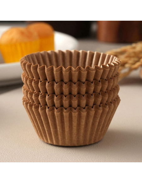 Forros para Mini Cupcakes Prefer Green - 500 Unidades Naturales