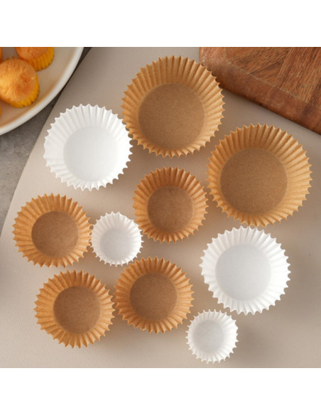 Forros para Mini Cupcakes Prefer Green - 500 Unidades Naturales