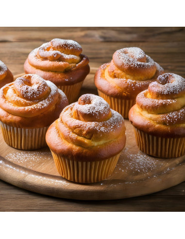 Forros para Mini Cupcakes Prefer Green - 500 Unidades Naturales