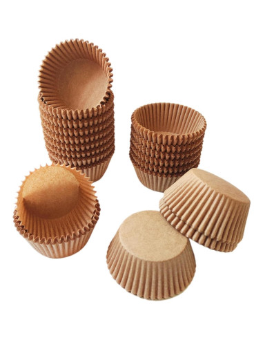 Forros para Mini Cupcakes Prefer Green - 500 Unidades Naturales