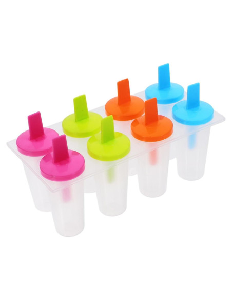 Moldes de Paletas DOITOOL Reutilizables 8 Piezas 19.5x11cm