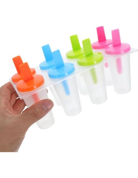 Moldes de Paletas DOITOOL Reutilizables 8 Piezas 19.5x11cm