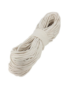 Cuerda de Algodón Blanca SOUJAP 100m 6mm para Manualidades