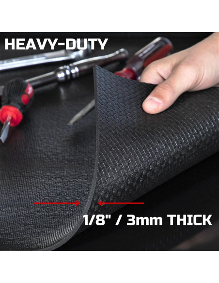 Forro de Caja de Herramientas ONREVA 61 cm x 3.66 m Negro Antideslizante
