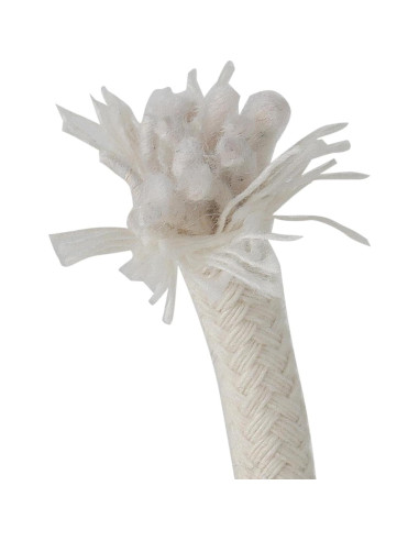 Cuerda de Algodón Blanca SOUJAP 100m 6mm para Manualidades