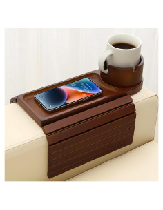 Bandeja Soporte de Taza de Bambú BAMTRAY 40x33 cm Plegable