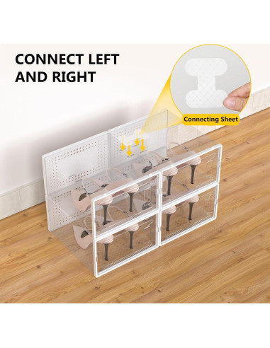 Organizador de Zapatos Grande 12 Pack Secret Space Blanco