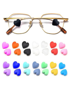 14 Pares Sujetadores Silicona Gafas Antideslizantes Corazón